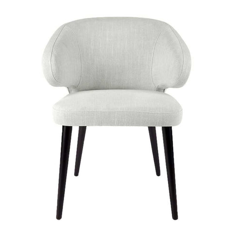 Harlow Black Dining Chair - Natural Linen - Dining Chairs - Eleganté