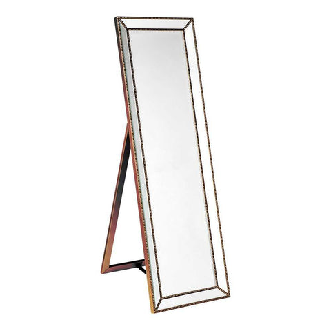 Zeta 48x155cm Cheval Mirror - Antique Gold