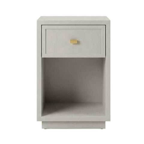 Logan 40x60cm Bedside Table - Grey