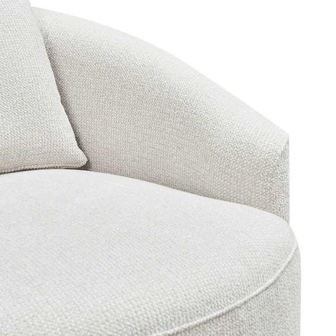 Kira Swivel Arm Chair - Speckle Ecru