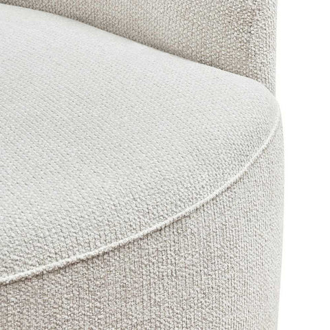 Kira Swivel Arm Chair - Speckle Ecru