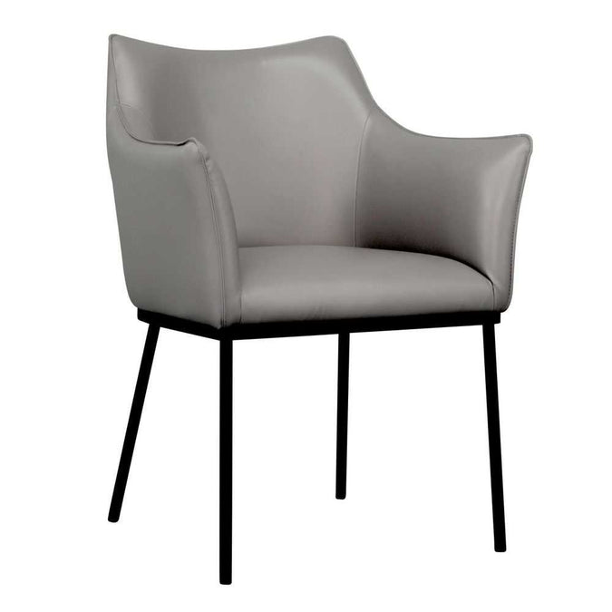  Alpha Dining Chair - Charcoal Vegan Leather -  - Eleganté