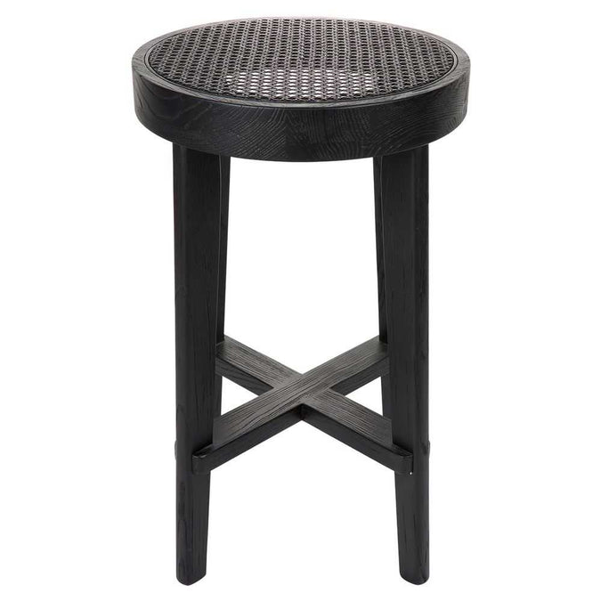  Cape Byron Rattan Kitchen Stool - Black -  - Eleganté