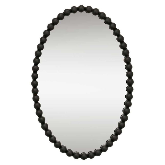  Esme Oval Wall Mirror - Black -  - Eleganté