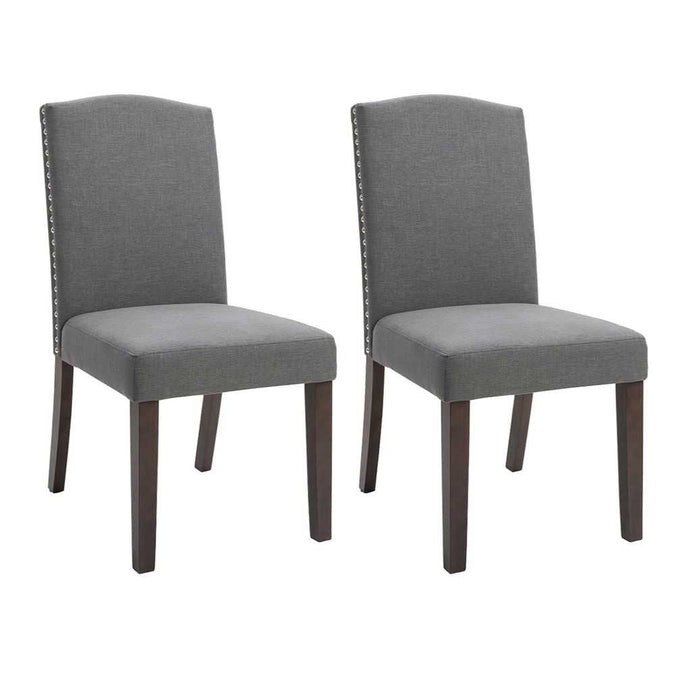  Lethbridge Dining Chair Set of 2  - Light Grey -  - Eleganté