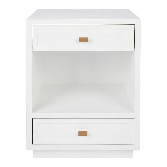  Logan Bedside Table - White -  - Eleganté