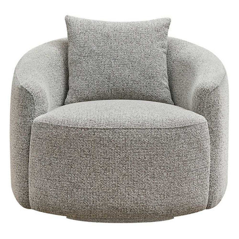 Kira Swivel Arm Chair - Speckle Brown