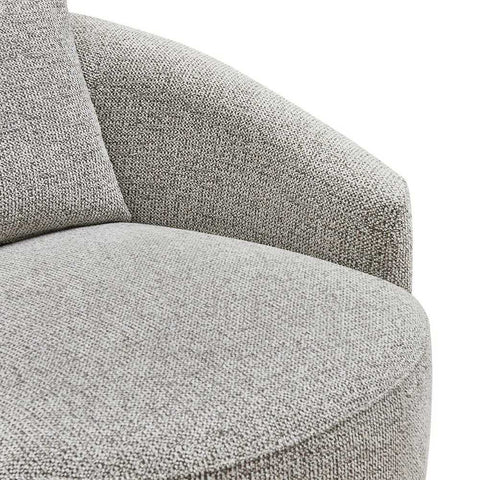 Kira Swivel Arm Chair - Speckle Brown