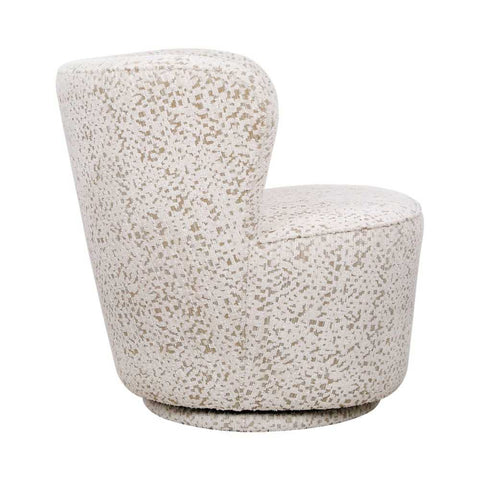 Alberta Swivel Chair - Oyster Jacquard - Occasional Chairs - Eleganté
