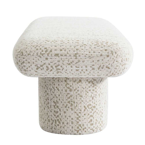 Eleanor Bench Ottoman - Oyster Jacquard - Ottomans and Stools - Eleganté
