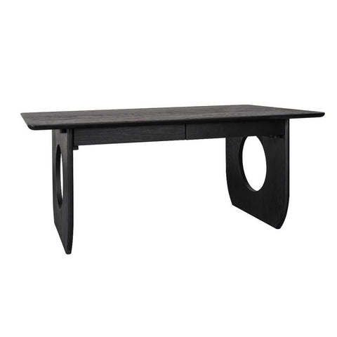 Harrington 170cm Oak Desk - Black - Desks - Eleganté