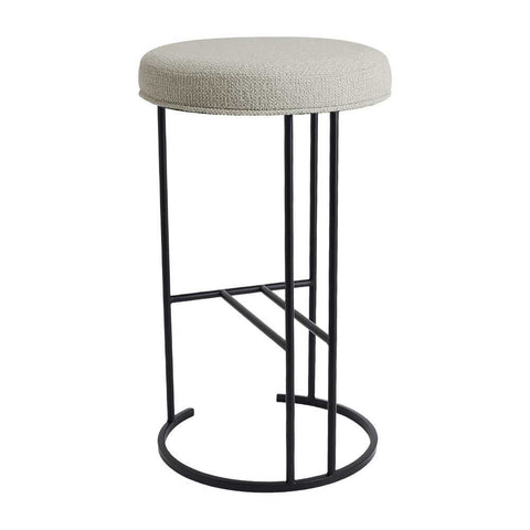 Blackley Black Iron Kitchen Stool - Speckle Ecru - Kitchen and Bar Stools - Eleganté