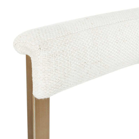 Dino Kitchen Stool with Upholstered Arms - Natural Linen - Kitchen and Bar Stools - Eleganté