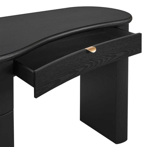 Lina 150cm Desk - Black - Desks - Eleganté