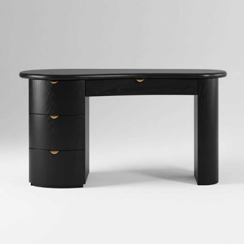Lina 150cm Desk - Black - Desks - Eleganté