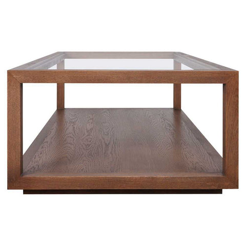Sadie Oak Rectangle Coffee Table - Walnut - Coffee Tables - Eleganté