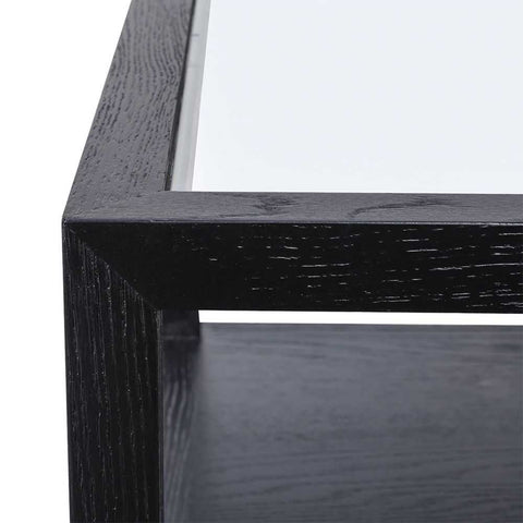 Sadie Oak Rectangle Coffee Table - Black - Coffee Tables - Eleganté