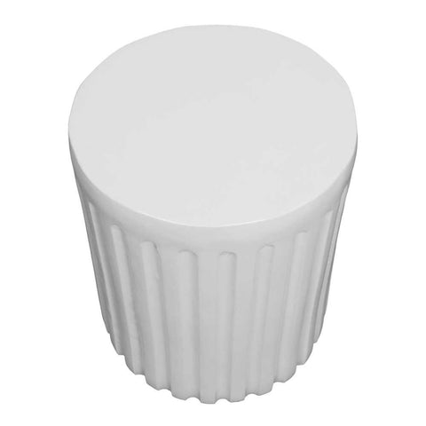 Caleb Side Table - White - Side Tables - Eleganté