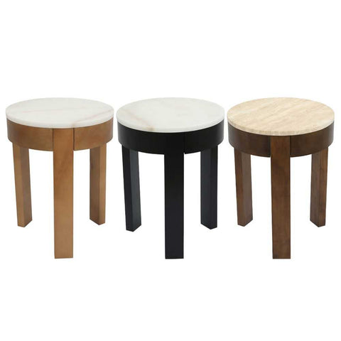 Oliver Marble Side Table - Small Black - Side Tables - Eleganté