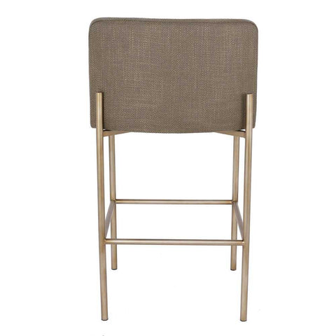 Leon Kitchen Stool - Chocolate Linen - Kitchen and Bar Stools - Eleganté