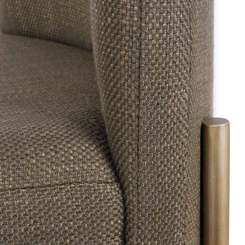 Leon Kitchen Stool - Chocolate Linen - Kitchen and Bar Stools - Eleganté