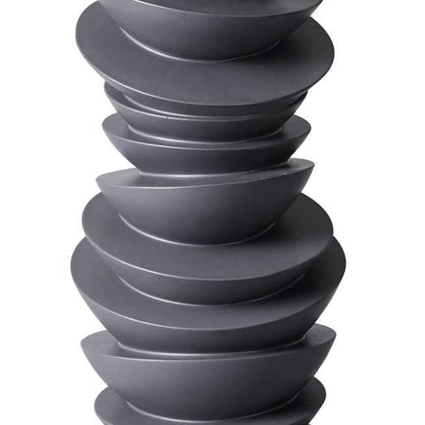 Mendoza Table Lamp - Grey w White Shade - Mendoza Table Lamp - Grey w White Shade - Eleganté