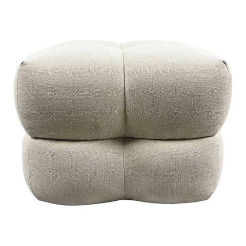Lesina Stool - Natural Chenille - Ottomans and Stools - Eleganté