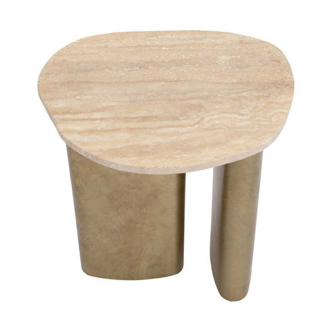Audrey Small Side Table - Travertine - Side Tables - Eleganté