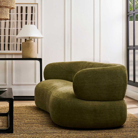 Greenwich 3 Seater Sofa - Sage Chenille - Greenwich 3 Seater Sofa - Sage Chenille - Eleganté