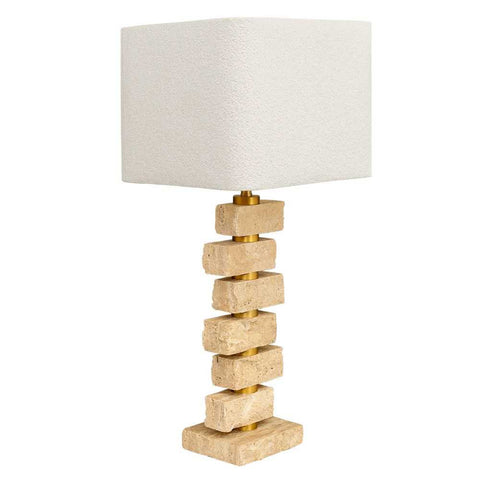Hamburg Marble Table Lamp - Natural - Hamburg Marble Table Lamp - Natural - Eleganté