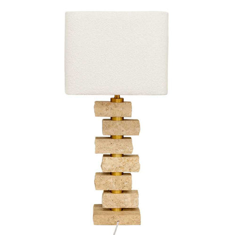 Hamburg Marble Table Lamp - Natural - Hamburg Marble Table Lamp - Natural - Eleganté