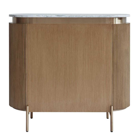 Demarco 98cm 3 Drawer Chest - Antique Gold - Chests of Drawers - Eleganté