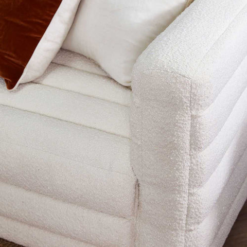 Colorado 3 Seater Sofa - White Boucle - Colorado 3 Seater Sofa - White Boucle - Eleganté