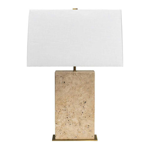 Dominique Travertine Table Lamp - Dominique Travertine Table Lamp - Eleganté