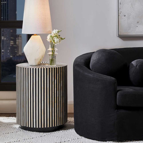 Makayla Side Table - Black - Bedside Tables - Eleganté