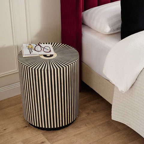 Makayla Side Table - Black - Bedside Tables - Eleganté