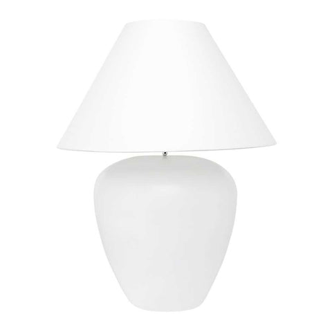 Picasso Table Lamp - White w White Shade - Picasso Table Lamp - White w White Shade - Eleganté