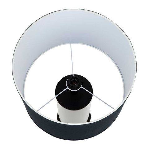Left Bank Table Lamp - Black w Black Shade - Left Bank Table Lamp - Black w Black Shade - Eleganté