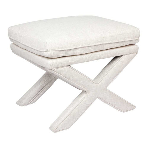 Candace Stool - Natural Linen - Ottomans and Stools - Eleganté