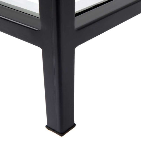 Cocktail Glass Square Side Table - Black - Side Tables - Eleganté