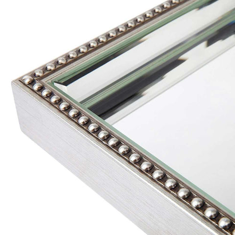 Zeta Mirror Tray - Small Antique Silver - Trays - Eleganté