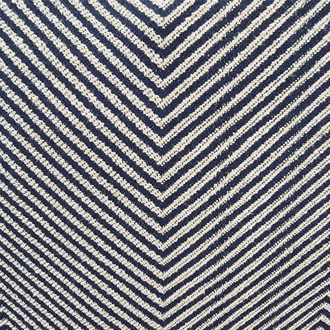 Chevron Upholstery Swatch - Blue Linen - Chevron Upholstery Swatch - Blue Linen - Eleganté