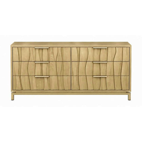 Ari 160cm 6 Drawer Chest - Antique Gold - OUTLET NSW - Ari 160cm 6 Drawer Chest - Antique Gold - OUTLET NSW - Eleganté