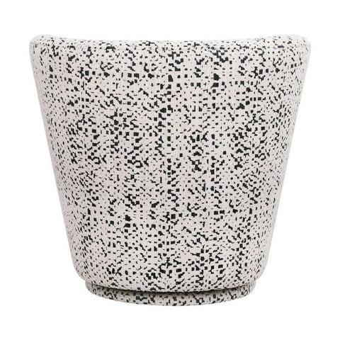 Alberta Swivel Chair - Charcoal Jacquard - Occasional Chairs - Eleganté