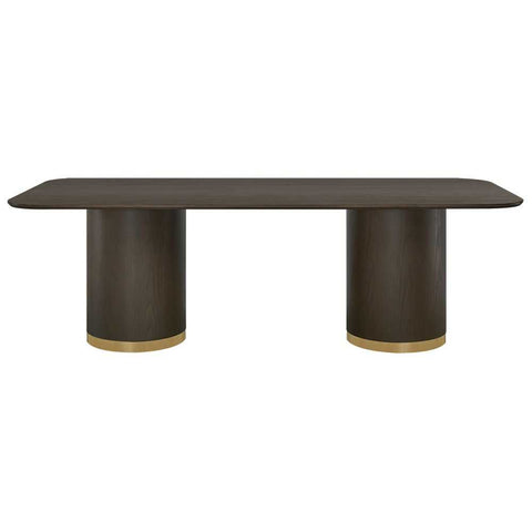 Eli Rectangular Dining Table - 2.4m Smoked Oak - Dining Tables - Eleganté