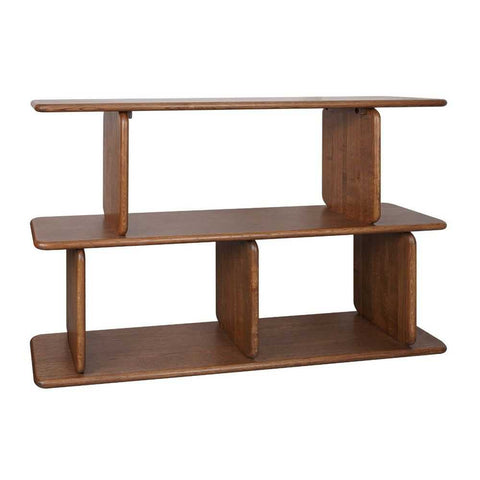 Tudor Oak Shelving Unit - 2 Tier Walnut - Shelves - Eleganté