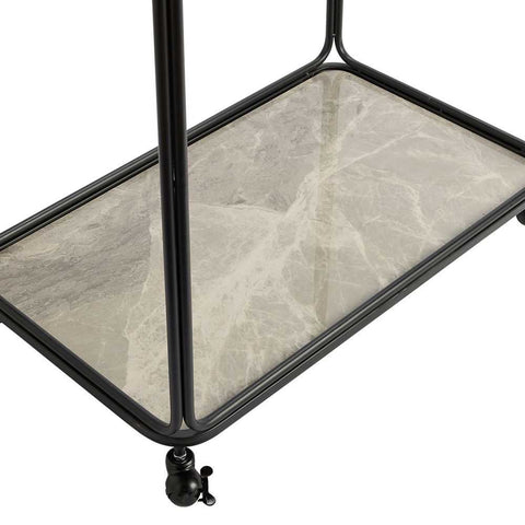 Wentworth Rectangle Bar Cart - Black - Wentworth Rectangle Bar Cart - Black - Eleganté