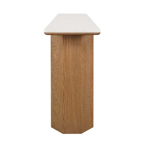 Barlow Marble Console Table - Natural Oak - Console Tables - Eleganté
