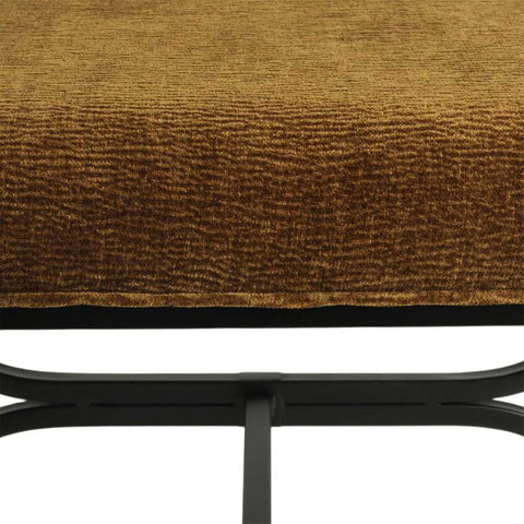 Novak Black Iron Stool - Butterscotch - Ottomans and Stools - Eleganté
