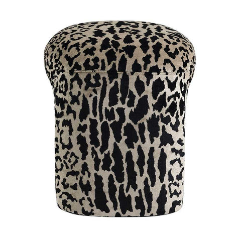 Piper Stool - Leopard Chenille *LIMITED EDITION* - Ottomans and Stools - Eleganté